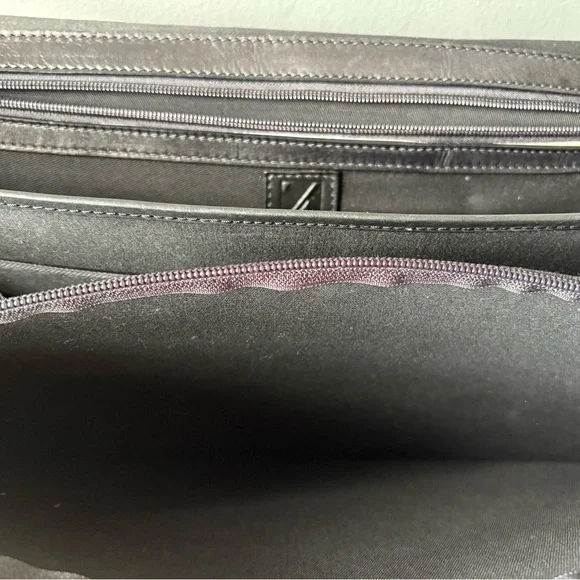 Vintage Black Leather Briefcase